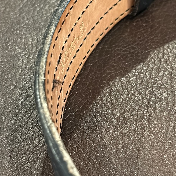 Dutyman 2-1/4" Basketweave Leather Sam Browne 4-Row Stitch Duty Belt 36 - Picture 7 of 8